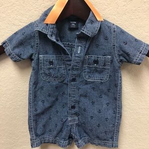 Baby Gap Denim Romper - 3-6 Months